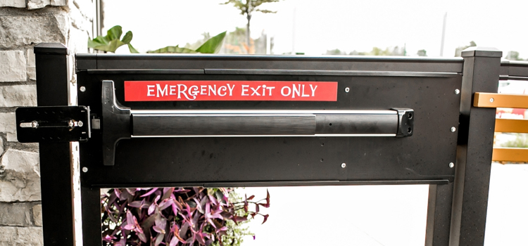 emergency push bar installation in Daly City